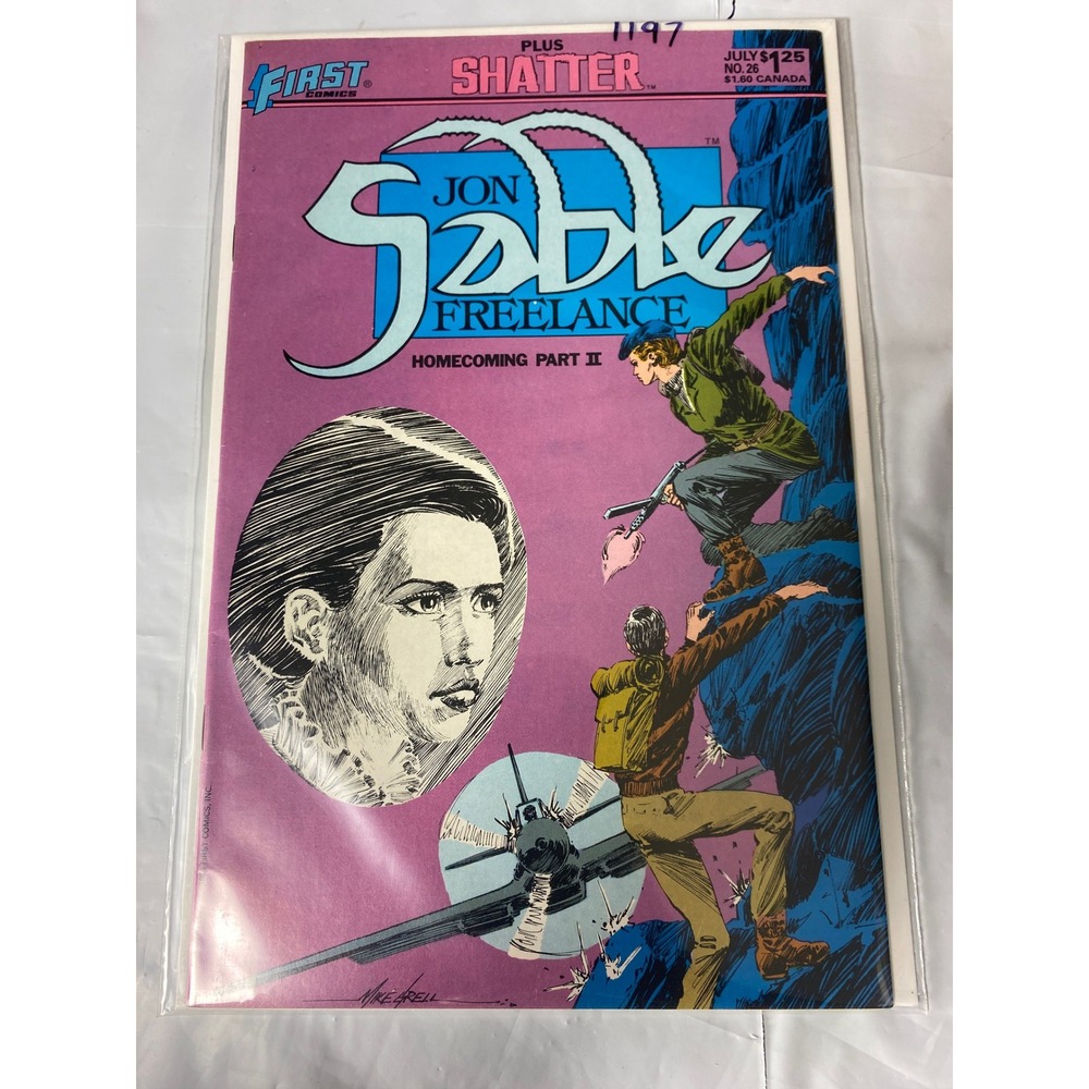 Jon Sable Freelance 26 First Comics 1985 Mike Grell Homecoming Part‎ II Shatter